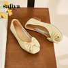 Safiya/索菲娅2023春季新款软底低跟蝴蝶结百搭休闲浅口单鞋SF31111408 商品缩略图4