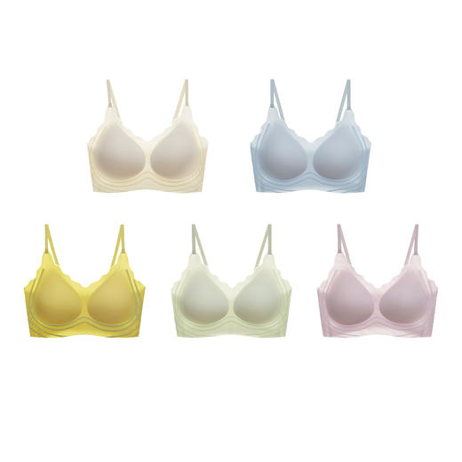 一盒两件装Y0163YXKISSY氧心冰凉5D轻塑文胸吊带 薄款冰丝内衣女夏季凉感聚拢文胸_ym 商品图5