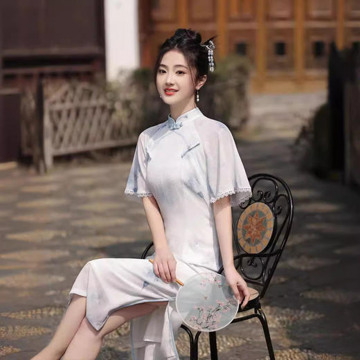 日常修身改良款，旗袍连衣裙YMT-84012 商品图1