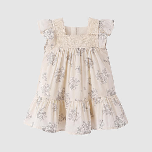 英氏-童衣类（夏）H4英梭背心裙浅雅杏100CM女 商品图0