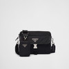 【一】PRADA 普拉达 男士Re-Nylon和Saffiano皮革子母单肩包 黑色 2VH133 2DMH F0002 XMP 商品缩略图0