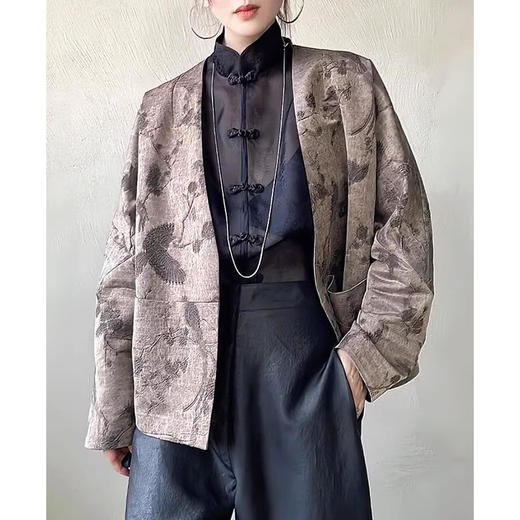 裁缝学苑AS228新款宋锦香云纱复古国风小系外套纸样女装上衣样板 商品图4