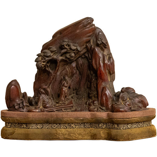 清 沉香木雕山水人物山子摆件 商品图5