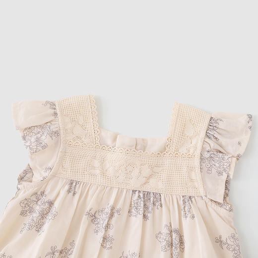 英氏-童衣类（夏）H4英梭背心裙浅雅杏100CM女 商品图2