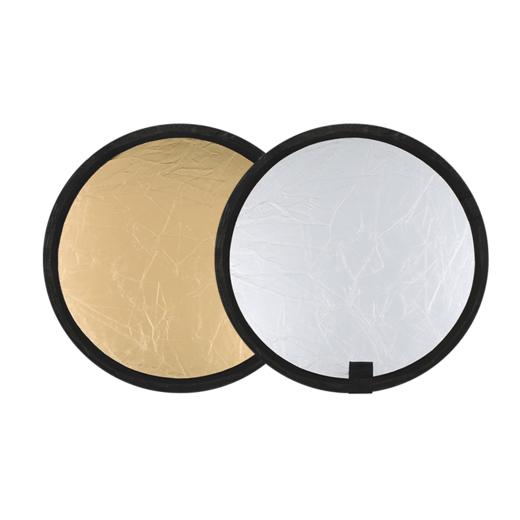 30cm2合1反光板 小型迷你二合一金银折叠补光板 商品图5