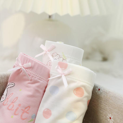 【儿童内裤丨木本木米儿童内裤3条装】优选舒适材质，上身绵软亲肤，植物透气抑菌内裆，呵护宝宝肌肤，宽边橡筋不勒肚子，3D立体剪裁不夹PP不卡大腿根，多种款式可选 商品图3