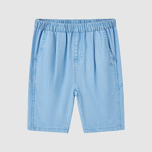 英氏-童衣类（春）H4英梭长裤 浅牛仔蓝100CM男 商品图0