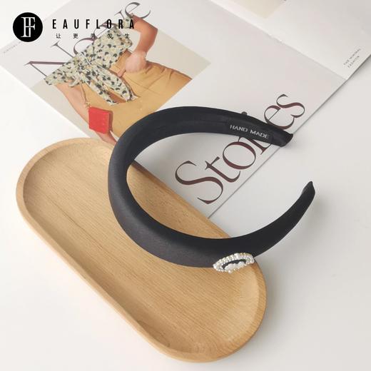 『黑白天鹅』高颅顶宝石发箍 商品图3