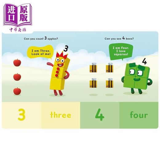 【中商原版】字母积木数字积木探索 Numberblocks Number Explorer A Big Board Book 英文原版进口 儿童卡通动画 纸板书绘本 商品图1