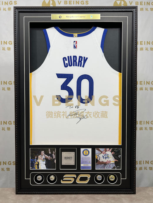收藏系列 库里 定制TO签 亲笔签名球衣 VB（微缤礼物非卖品） 商品图1