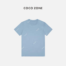 COCO ZONE 时尚莱赛尔棉短袖T恤修身圆领上衣 CC2A0097