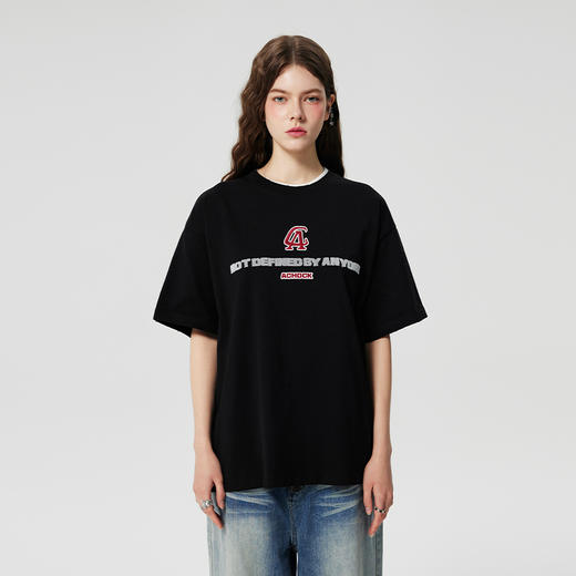 【2024SS新款】潮牌重磅字母印花打底T恤美式高克重圆领短袖男 商品图2