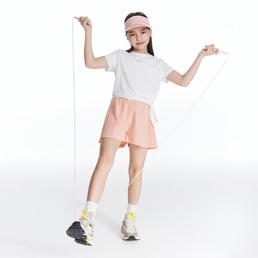 onmygame 女童短袖t恤夏季防晒凉感儿童超轻透气运动上衣2024新款 商品图4