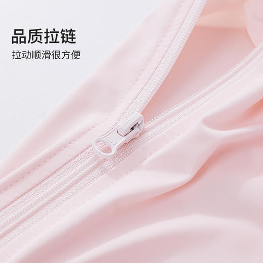 【商场同款】熳洁儿 夏日女士冰感防晒衣短款防晒防紫外线UPF50连帽大帽檐24223101 商品图7