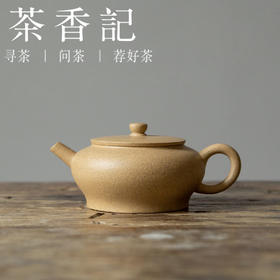 茶香记 杨飞段泥 紫砂平盖古墩壶 黄龙山原矿 清雅温润  圆扁饱满