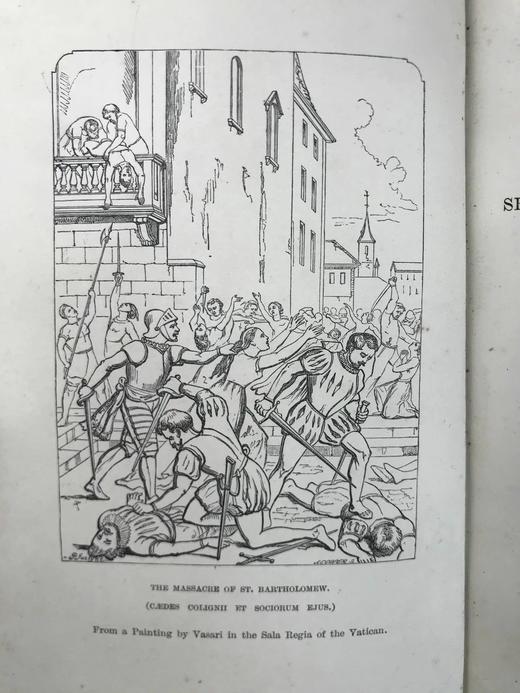 1876年 塞缪尔·斯迈尔斯《胡格诺派》 1幅插图 全真皮精装32开 商品图3