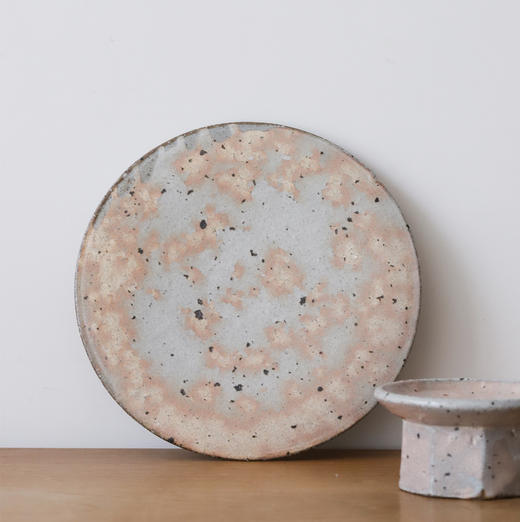 中国 钟友健  陶器 圆盘 高足盘 豆皿 壶承 开片纹 商品图5