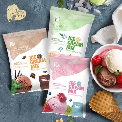 【中欧班列精选】新西兰进口草莓香草巧克力味冰淇淋粉200g/袋 商品图3