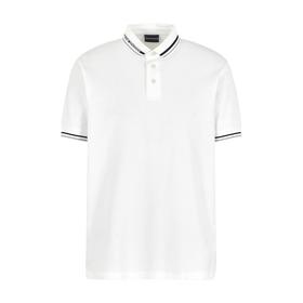 E ARMANI POLO衫男  3D1FM41JCYZ-01N1 NECK OFF WHITE.