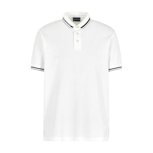 E ARMANI POLO衫男  3D1FM41JCYZ-01N1 NECK OFF WHITE. 商品图0