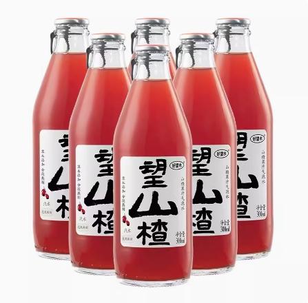 好望水望山楂玻璃瓶300ml*6瓶装 商品图0