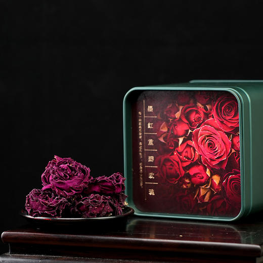 云南墨红重瓣玫玫瑰花茶冠大朵养生茶 商品图8