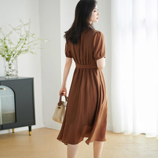 米思阳2025夏季新款优雅气质莱赛尔国风连衣裙刺绣设计感裙子0825 商品图2