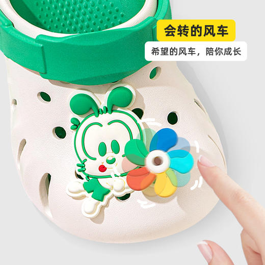 巴布豆儿童拖鞋夏季家居室内外男童女孩幼儿防滑小童软底洞洞鞋大 商品图1