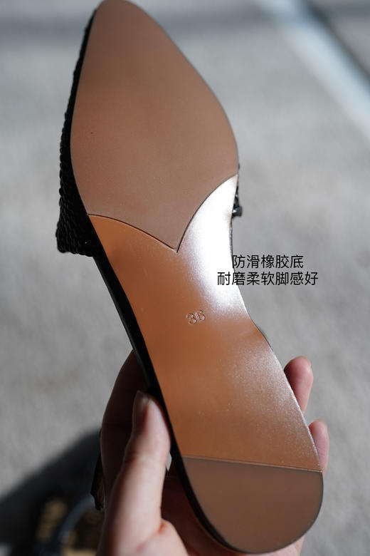 新中式国风非遗手编工艺手工鞋！双色可选，篙端真皮头层牛皮手工编织单鞋，经典耐看，复古时髦，脚感柔软细腻，上脚轻巧，时尚与舒适的结合 商品图7