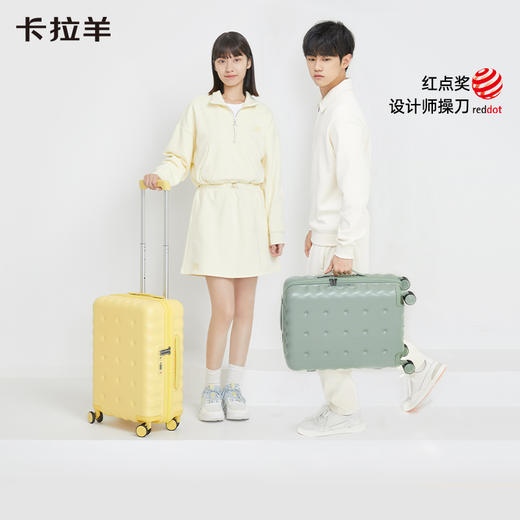 卡拉羊行李箱pc箱体防滑耐磨万向轮饼干箱CX8108 商品图1