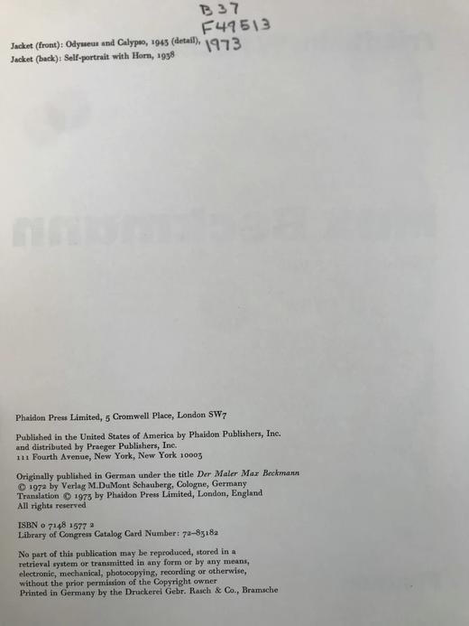 马克斯·贝克曼画集 96幅插图 精装大16开 商品图4