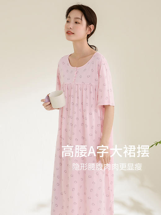 康妮雅女式短袖睡裙 421622515 商品图2