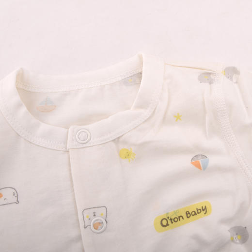 棉果果夏季莫代尔有机棉纱内衣对开连体衣连身衣哈衣M201722420228 商品图1