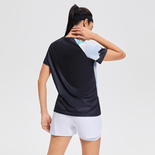 【折扣】科里芙新款7A抗菌印花圆领短袖跑步运动透气速干T袖夏季男女同款 商品图4