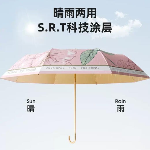 法式弯钩晴雨伞(自营)｜UPF50+彩胶防晒，复古高颜值 商品图4