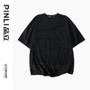 PINLI品立2024夏季新款拼接散边短袖T恤男士潮牌纯色百搭宽松体恤B242111067 商品缩略图5