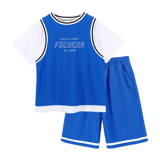 男童短裤套装夏款中大童运动两件套夏季儿童篮球服速干小男孩衣服 商品图4