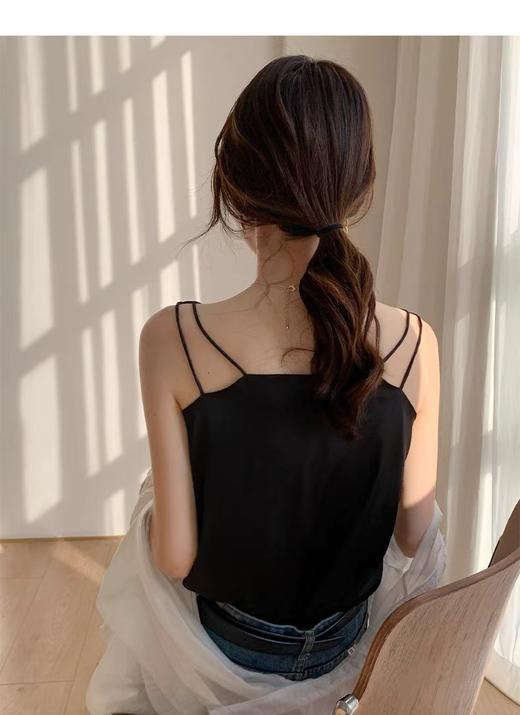 【板绘-BANHUI】新款女士双肩吊带背心裸感舒适简约气质上衣 商品图1