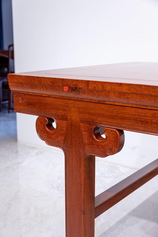 红桥红  家具严选  缅甸花梨（大果紫檀）【193上博 插肩榫大画案】 商品图3