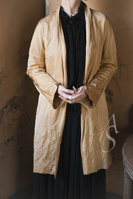 Cortana  桃金色peaches褶纹夹克 商品图0