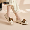 Safiya/索菲娅2023新款春夏浅口低跟真皮蝴蝶结平底休闲单鞋SF31112435 商品缩略图0