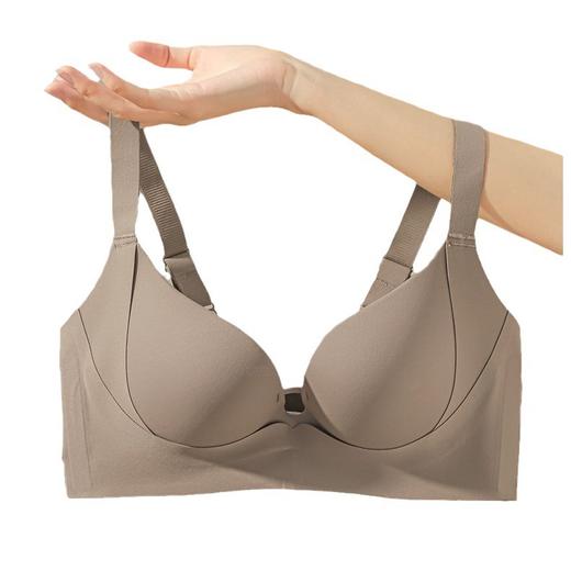 【新品！单件加大码提拉内衣】初夏时节，小仙女们十分期待的加大码提拉内衣来啦！无钢圈、裹胸设计，帮你聚拢提拉胸型，收副乳防下垂，穿着舒适裸感。散发出雅致的气质，让你更自信美丽！ 商品图4