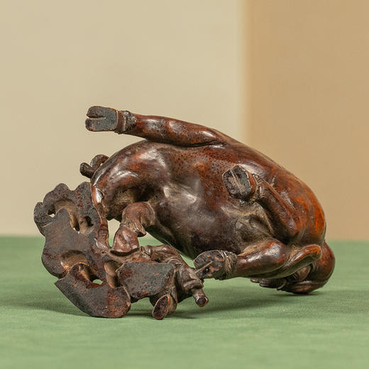 清 竹雕童子牧牛摆件 商品图3