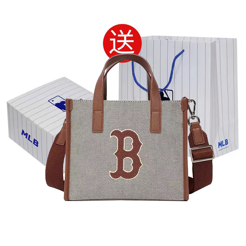 【MLB 托特包 送礼盒礼袋】男女托特包手提包单肩经典休闲挎包通勤包潮夏季！！！