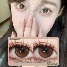 GINOMII半年抛·蜂蜜烧·14.2mm(着色参考13.4mm) 0-800度(无525/575) 韩产进口·(建议佩戴3-4个月左右更换)