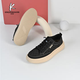 经典鲨2024年春季新款韩版男士一脚蹬平底休闲鞋板鞋KW08-D13061