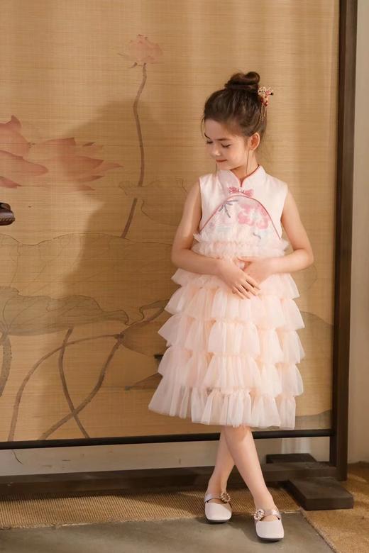 珠花旗袍蛋糕裙-----粉色（不带披肩哦） 商品图2