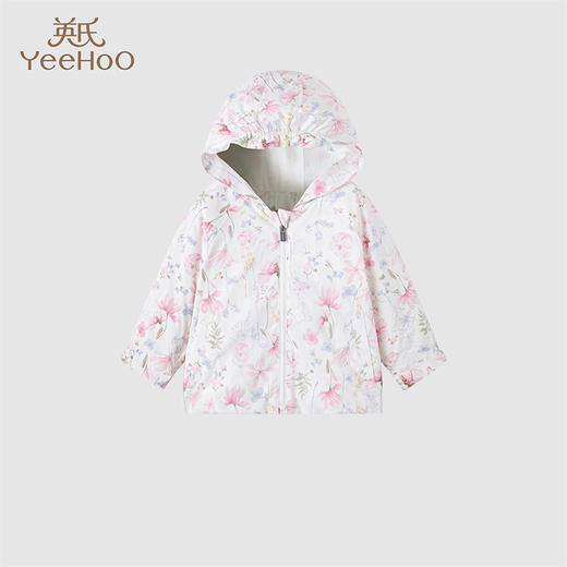 英氏-童衣类（春）H4英梭短帽外套浅卡其男 商品图2