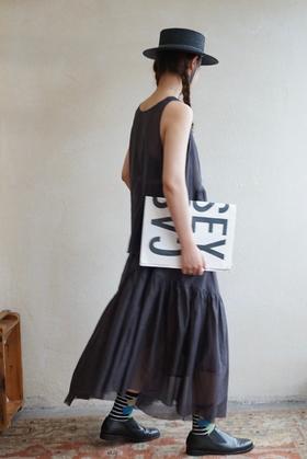 elsa esturgie 不对称褶边吊带无袖背心