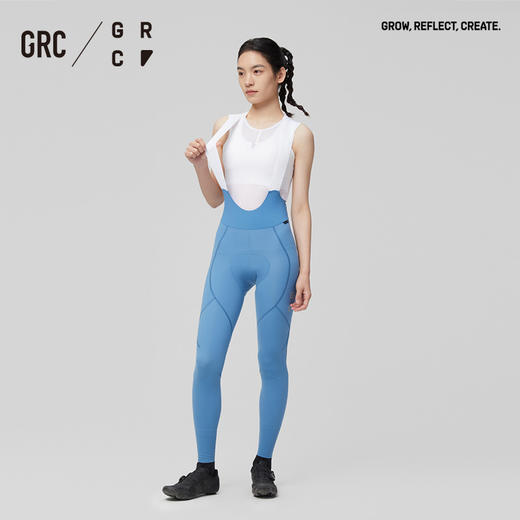 GRC桀骜无尽TECH LW系列女士骑行裤春夏新款透气反光双箭头背带长裤 商品图3